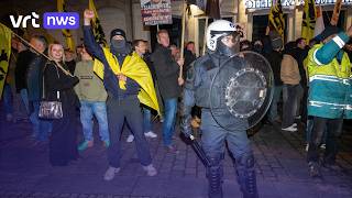 Clash Tussen Uiterst Linkse En Uiterst Rechtse Betogers In Leuven