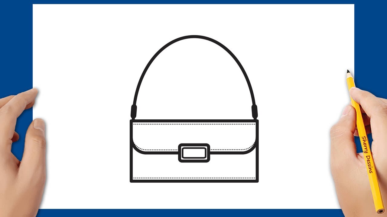 Comment dessiner un sac à main - YouTube