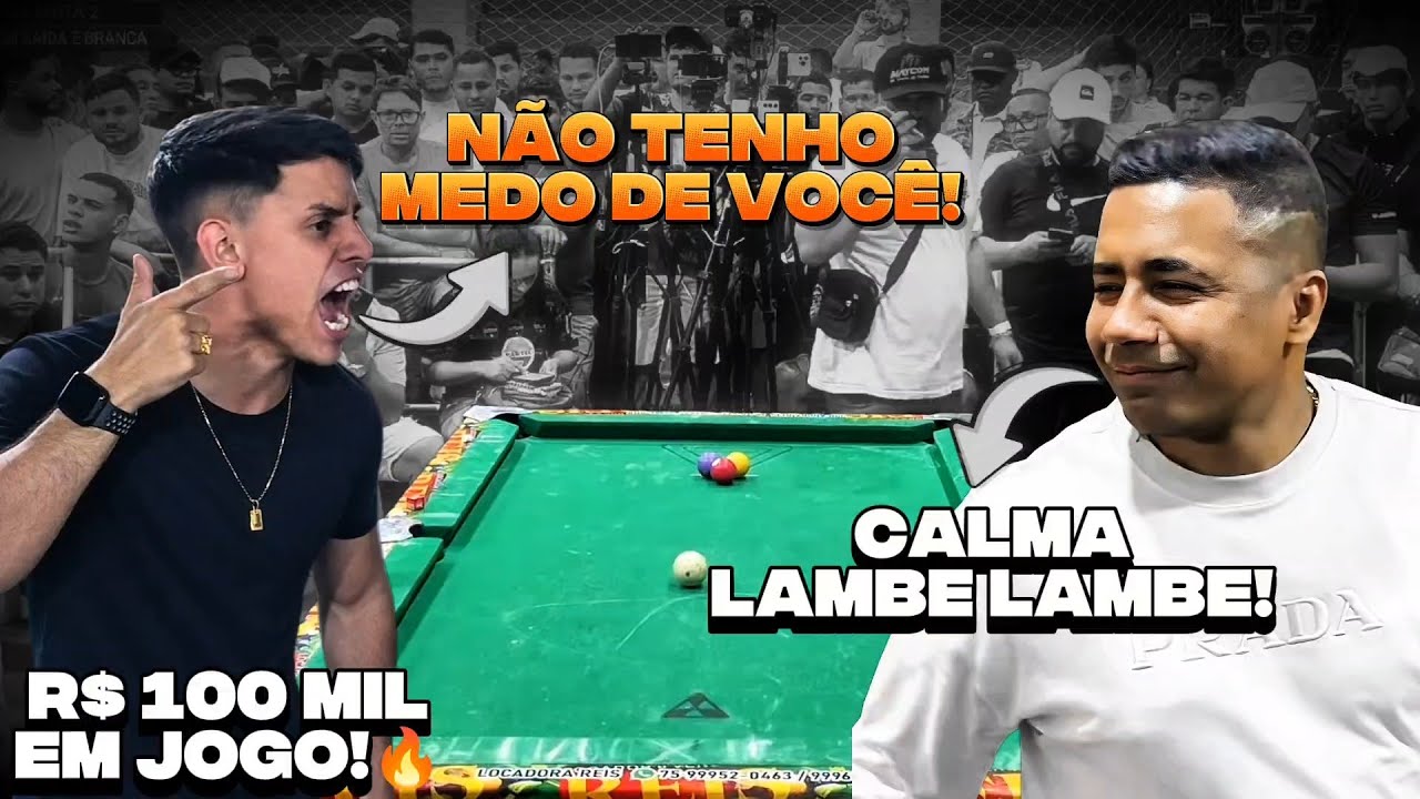 R$ 100 REAIS 🔥💰 - MAYCON DE TEIXEIRA X LAMBE LAMBE - O SALÃO PAROU! 