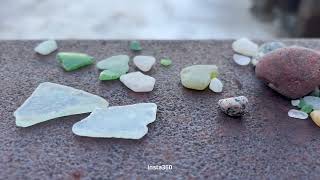 Finding Beach Glass at First Winter Thaw