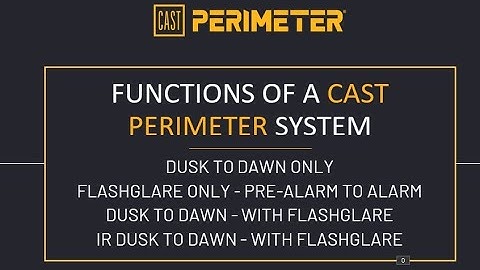 CAST Perimeter Security Lighting Capabilities Overview