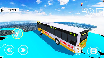 Impossible School Bus - Bus Stunt Racing | Gameplay Android