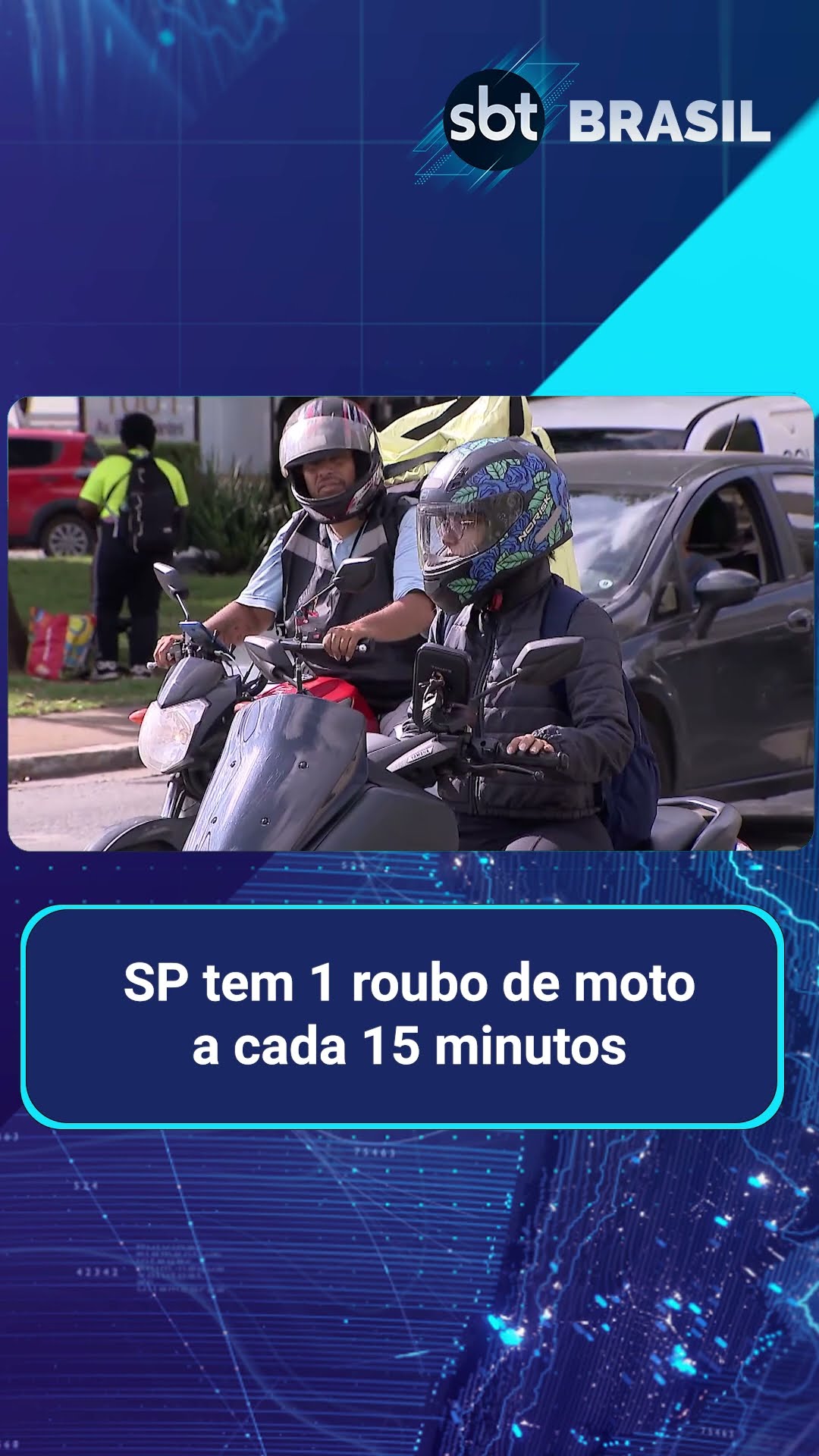 Quatro motos são roubadas ou furtadas por hora em São Paulo | SBT Brasil (22/02/25)