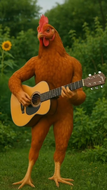 Ayam Ini Bisa Main Gitar?! Serius Lucu Banget! #ayam #gitar #anomali