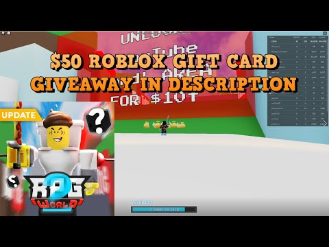 Rpg World 2 New Update Is Yt Land 50 Roblox Gift Card Giveaway Link In Description Youtube - update 5 6 fantasy world rpg roblox