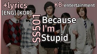 Boys Over Flowers SS501-Because I'm Stupid [eng] [kor] lyrics