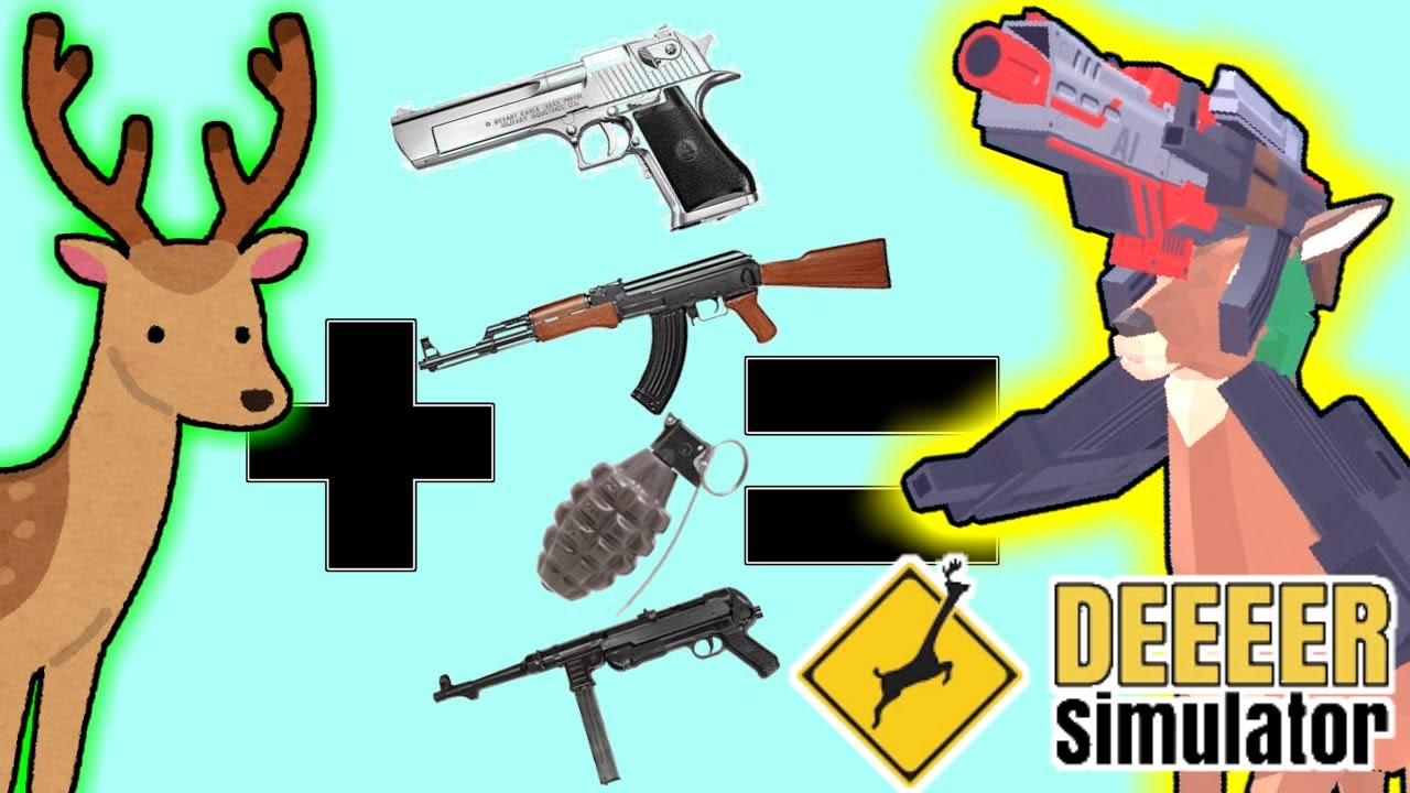 【ごく普通の鹿のゲーム DEEEER Simulator】世界観がぶっ飛びゲー!そしてタイトルがなげぇ!!ｗ【よっぴ～】