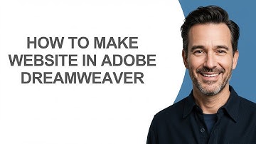 How to Make Website In Adobe Dreamweaver - KevinHowTo