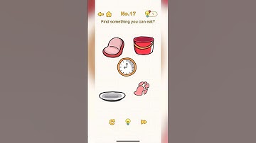 Brain Out level 17 Stage No.17 Find something you can eat? #brainout  #brainoutlevel