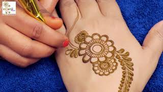 Rakhi Mehndi Design for Hands | Easy Floral Mehndi Design For Hands by Sonia Goyal #011