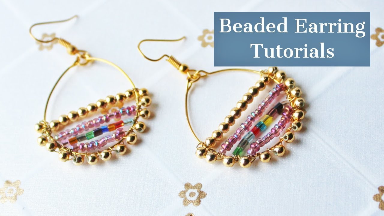 How to Make Jewelry: Tutorial for Beginners| Easy Beaded Earring
