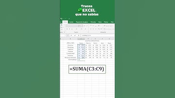 Truco Excel 💻 | Fórmula Suma