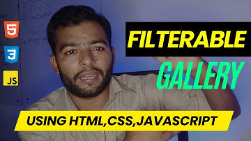 🚀 HTML CSS JavaScript Project | Build a Dynamic Filterable Gallery for Your Website