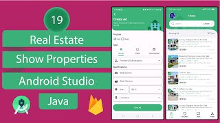 Real Estate App | 19 Show Properties | Android Studio | Java