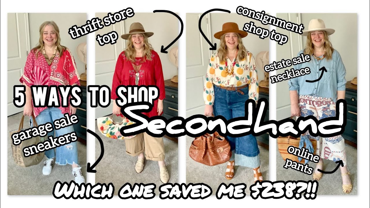 Five Ways to Shop Secondhand: Garage Sale, Estate Sale, Thrift Store, Consignment Shop, Online