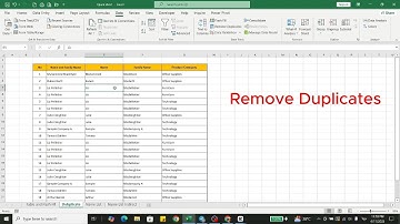 Excel for Beginner / Remove Duplicates / វិធីលុបឈ្មោះជាន់គ្នា