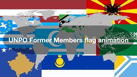 UNPO Former Members flag animation