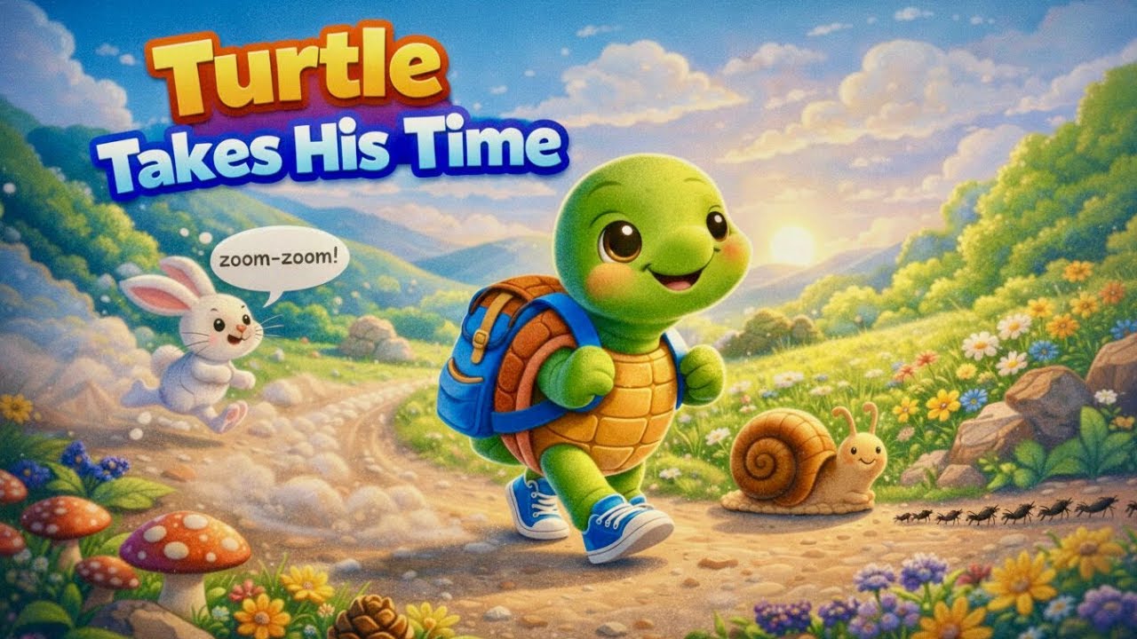 Turtle Takes His Time 🐢⏳ | Nursery Rhymes & Kids Songs | Lil Big Stories