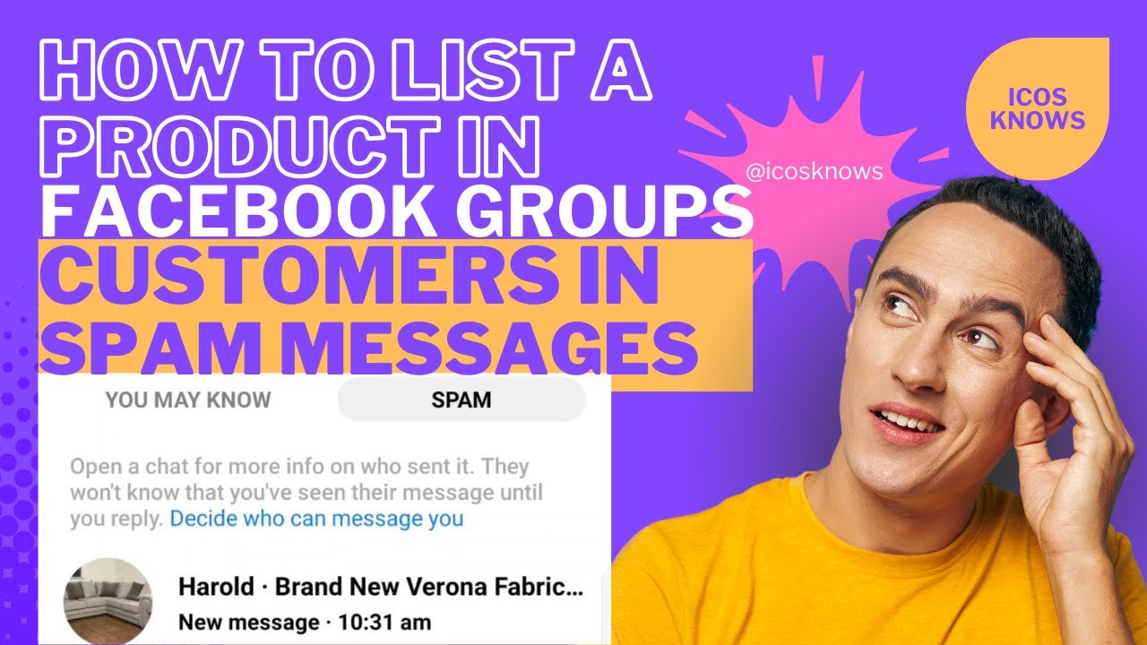 How to Sell in Facebook Groups | Customers Messages in Spam | iCos Knows