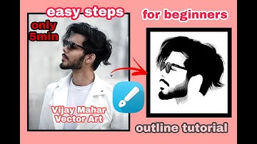 Vijay Mahar vector art | full outline detail | cartoon yourself | Vijay Mahar edit
