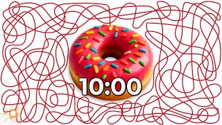 10 Minute Donut Countdown Timer Watch It Explode