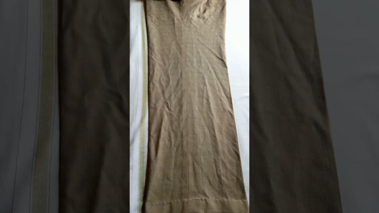 Before & After Pant Sleeve ironing look.                                        