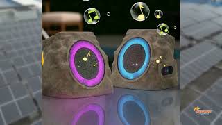 uuffoo Solar Rock Speakers Review: RGB Lights & 50H Battery