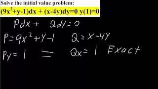 DiffEQ: 1st order Differential Equations—Exact Equations (Step by Step)