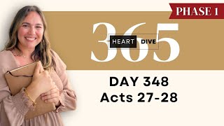 Day 348 Acts 27-28 | Daily One Year Bible Study | Audio Bible Reading w/ Commentary | New Testament