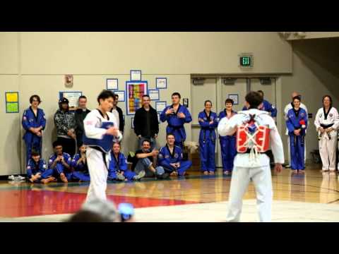 Master v. master taekwondo sparring