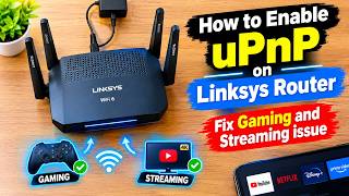 How to Enable UPnP on Linksys Router | Fix Gaming & Streaming Issues 🎮📺 | Linksys EA8300 | #upnp