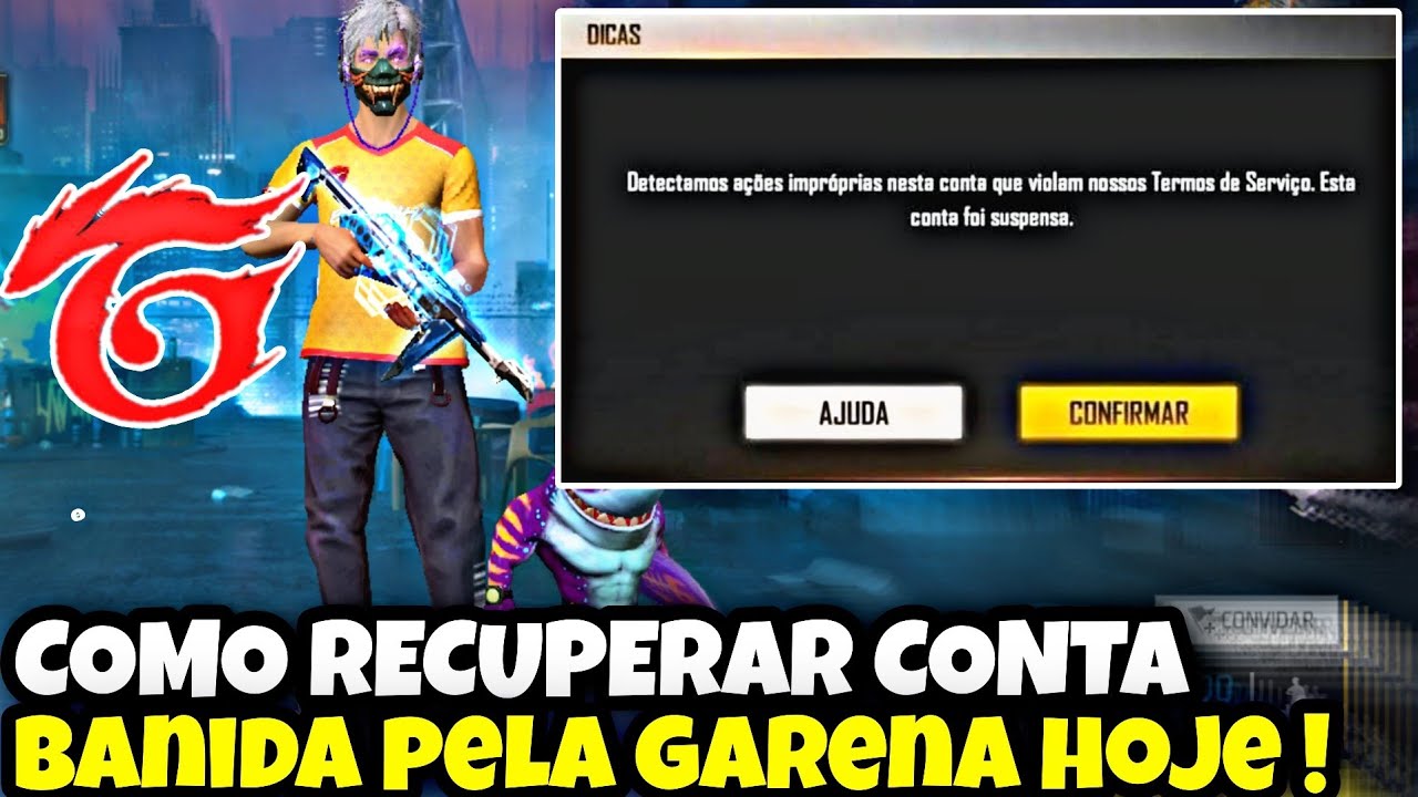 COMO RECUPERAR CONTA PELO ID COMO DESBANIR CONTA DO FREE FIRE BANIDA ...