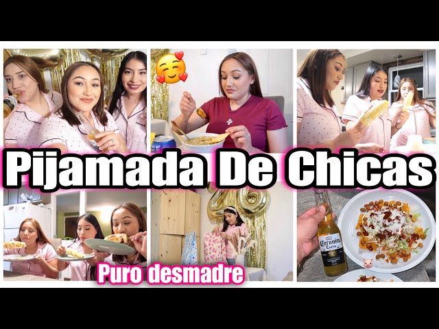 🎀 PIJAMADA DE CHICAS😍COMIMOS Y BEBIMOS DE TODO🍺🤭TODO EL FIN DE SEMANA EN CASA DE MI HERMANA🤩 3/16/24 class=