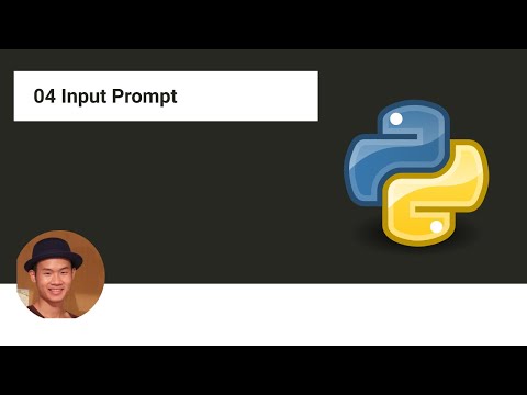 Python cơ bản 04 Sử dụng input prompt nhận dữ liệu từ bàn phím