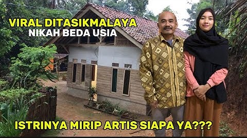 KAGET … PERNIKAHAN BEDA USIA, ISTRINYA MIRIP ARTIS SIAPA YA???