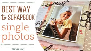 Scrapbooking Ideas for 1 Photo | One-Page Layout | Stampin' Up! Scrapbook Products