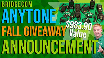AnyTone Fall Giveaway Announcement