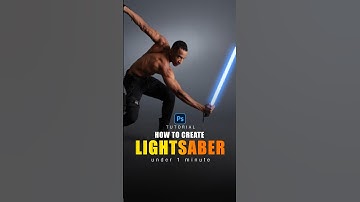How to create light saber or neon effect in photoshop #photoshop #photoshoptutorial #graphicdesign
