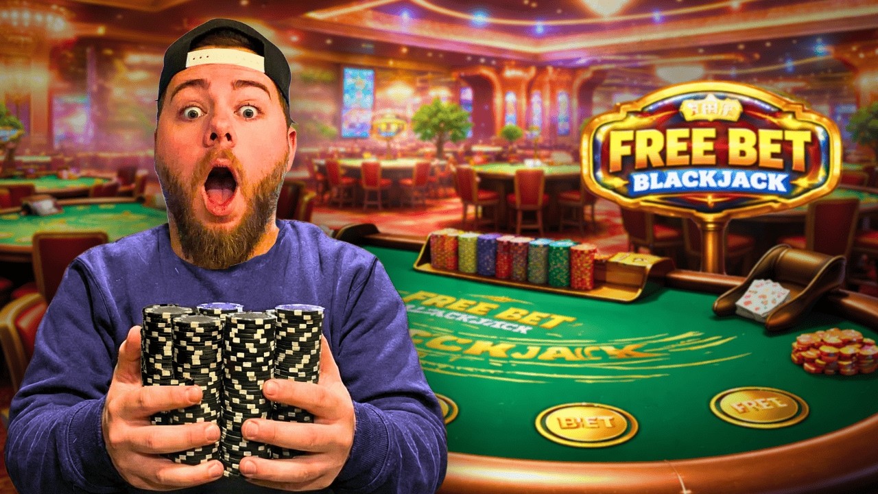 My Craziest FREE BET BLACKJACK Session Yet (Live Session)