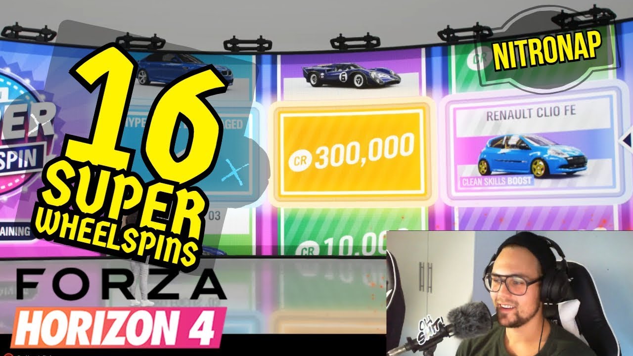Forza Horizon 4 5 WHEELSPINS OPENING 16 SUPER WHEELSPINS! ( 4 Horizon Edition Cars) YouTube