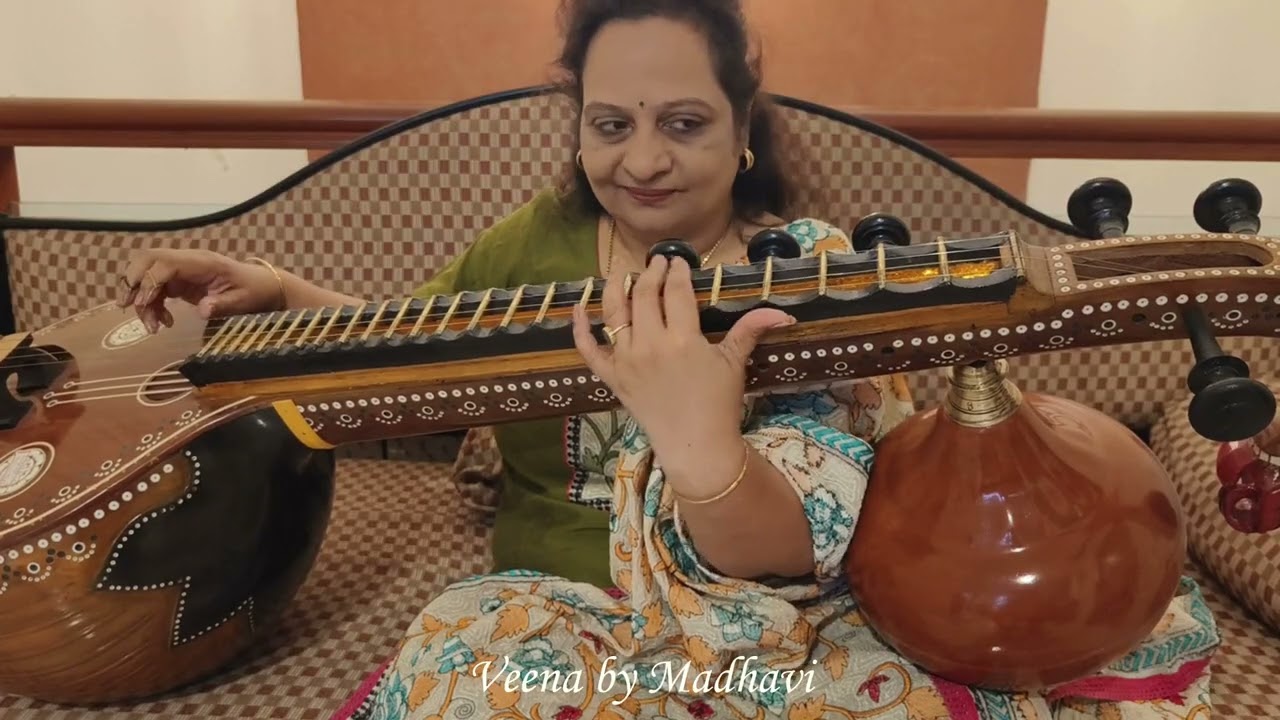 Mere Naina Sawan Bhadon Old Hindi Song on Veena by madhavilatha from movie Mehbooba