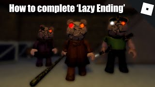 How to get 'Lazy Ending' Badge in Piggy's Miserability ROBLOX (Chapter 1)
