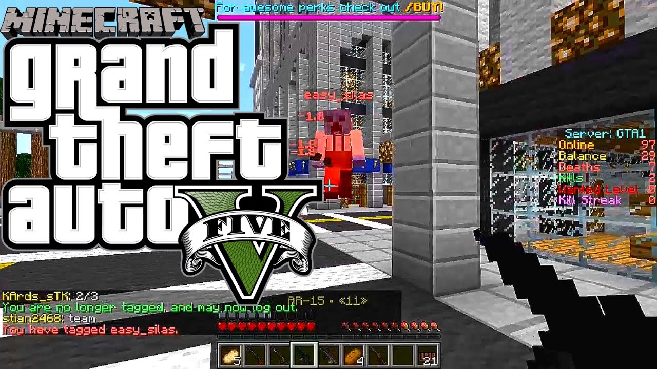 Minecraft Server GTAMC.NET Part 2 ทำไมเขาบินได้ - YouTube