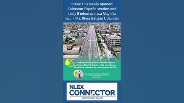 I tried this newly opened Caloocan-España section and truly 5 minutes nasa Maynila na...