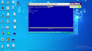 Qbasic program to display first 10 odd numbers
