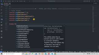 009 - The Complete JavaScript Course in 2024 (Arabic) - Truthy and Falsy Values