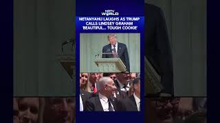 Netanyahu Laughs As Trump Calls Senator Lindsey Graham 'Beautiful...Tough Cookie'