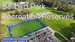 Bellbird Park Recreation Precinct from the air, Drouin, Victoria, Australia