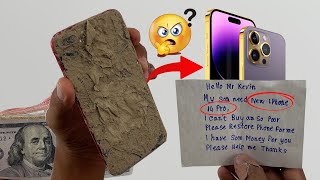 😰How i Restore Destroyed Dirty iPhone 8 Plus into iPhone 14 Pro For My Poor Fan ?? Hmm.....!