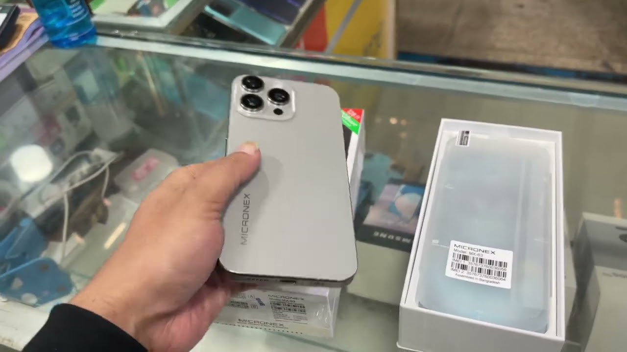 12490 tk same iPhone 16promax // 12gb RAM // 128gb ROM // Micronex mobile // 01881656413 order now 